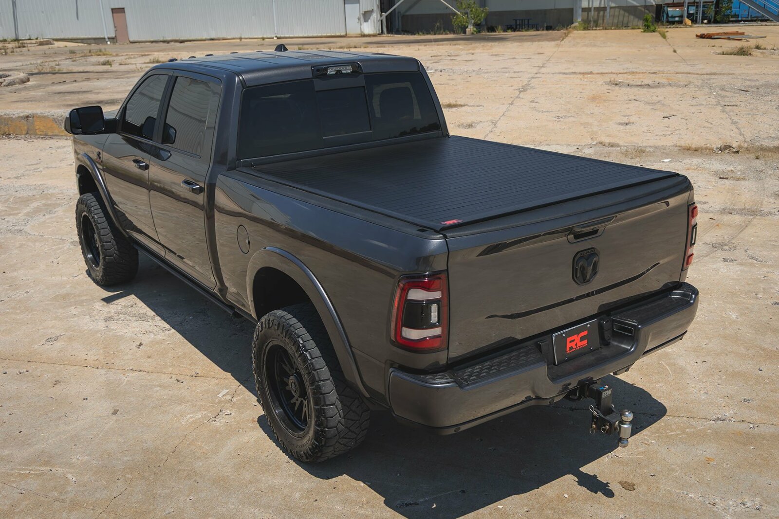 Rough Country Hard Roll Up Cover | 6'4" Bed | for Ram 1500 09-18/2500 10-24 -5