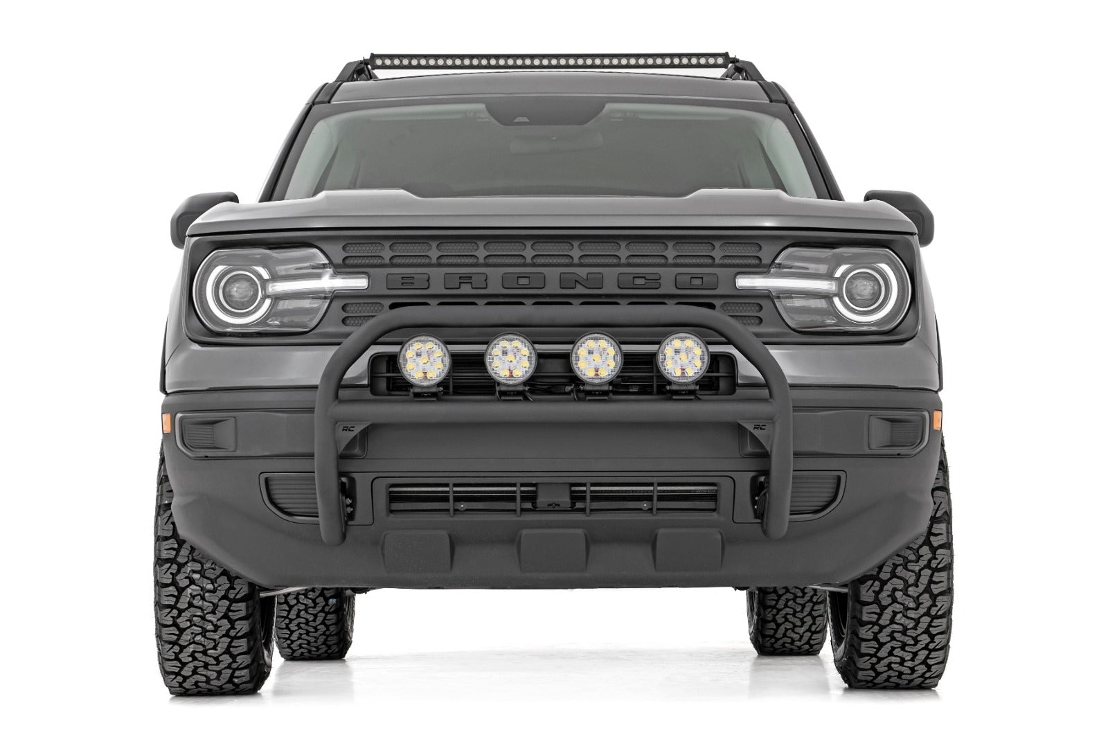 Nudge Bar w/4 Round LEDs 2021 Ford Bronco Sport