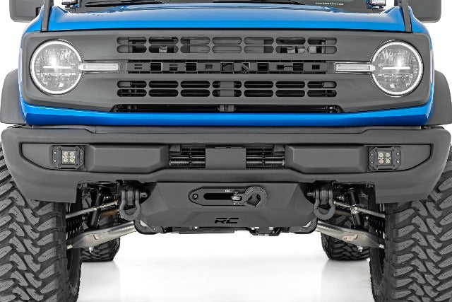 Hidden Winch Mount & 12000S Winch Ford Bronco 4WD 2021-2022 -4