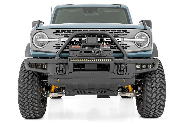 LED Fog Mount Triple 2" Black Pair Amber DRL Ford Bronco 21-22