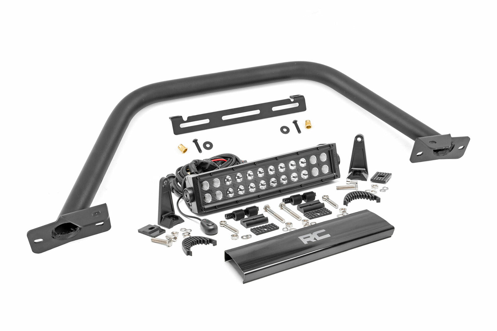 12" LED Light Bar Black Dual Row Ford Bronco OE Modular Steel