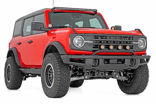 Rough Country Light Bar 3.5" LED Blk Amber DRL OE Modular for Ford Bronco 21-25 51136
