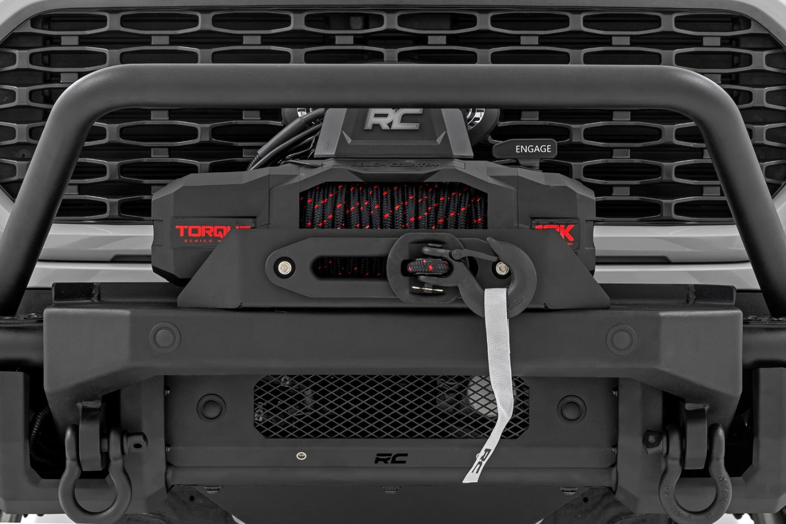 Rough Country Front Bumper | Tubular | Winch Mount | for Ford F-150 2021-2023 -4