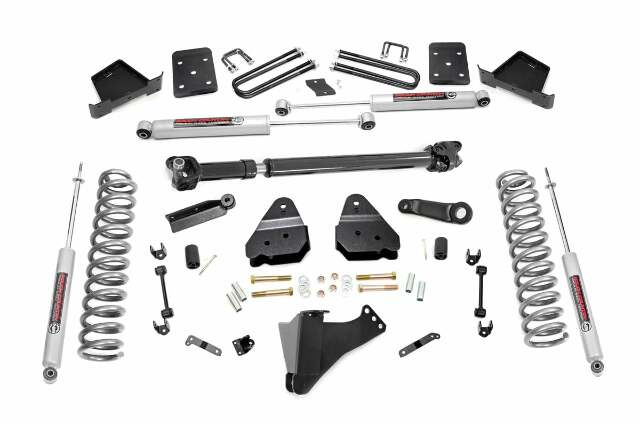 Rough Country 6" Lift Kit for 17-19 F-250/350 Drive Shaft Dsel 4in Axle w/o OVLD