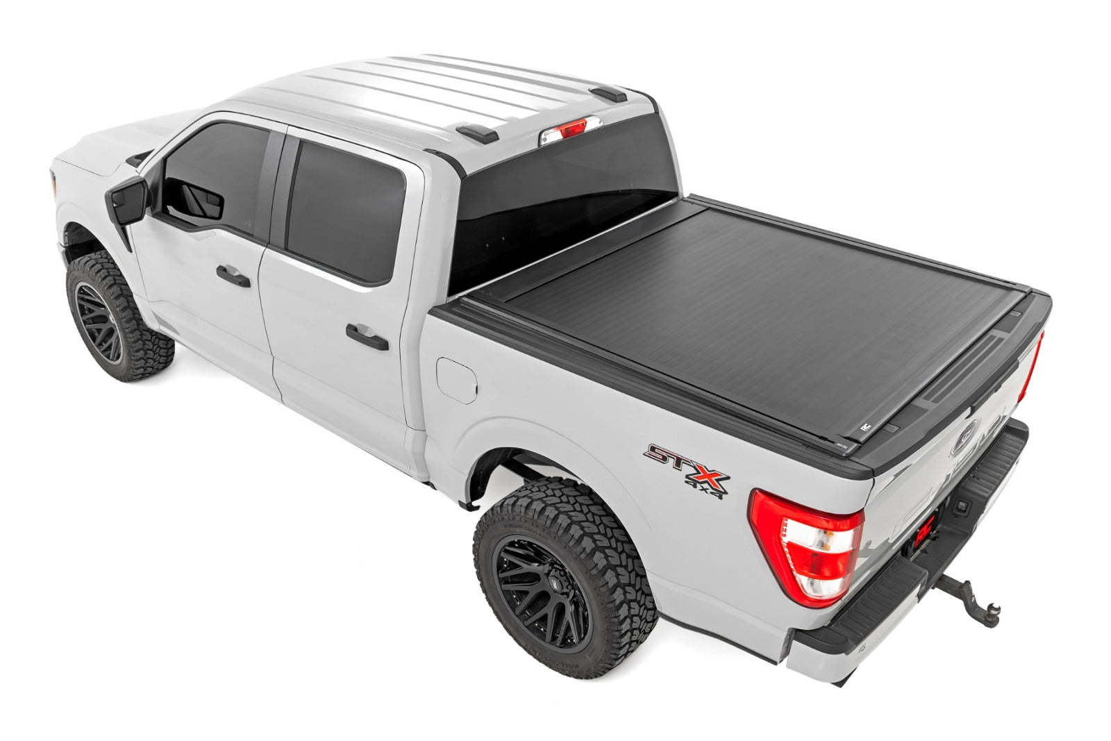 Rough Country Powered Retractable Bed Cover | 5'7" Bed | for Ford F150 (15-25) -3