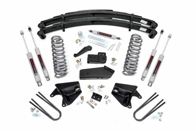 Rough Country 4 Inch Lift Kit Rear Springs For Ford Bronco 4wd 1980-1996 520B30