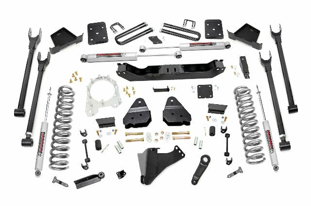 Rough Country 6in for Ford 4-Link Lift Kit 17-19 F-250 4wd Diesel w/o Overloads 52620