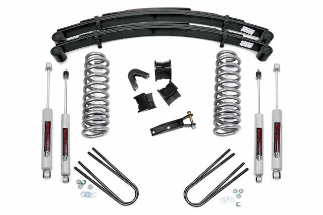 Rough Country 2.5" Suspension Lift Kit Rear Springs For Ford F-100 4wd 1977-1979 530-77-7930
