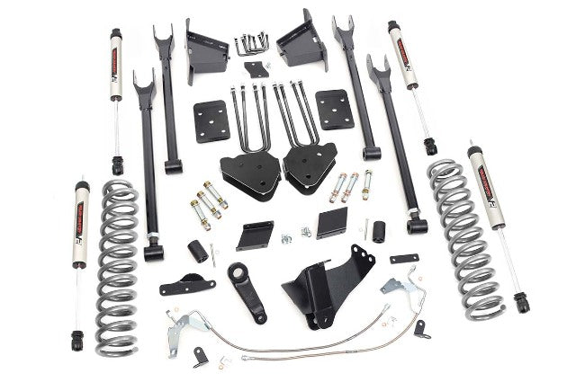 Rough Country 6in for Ford 4-Link Suspension Lift Kit w/V2 Shocks 11-14 F-250