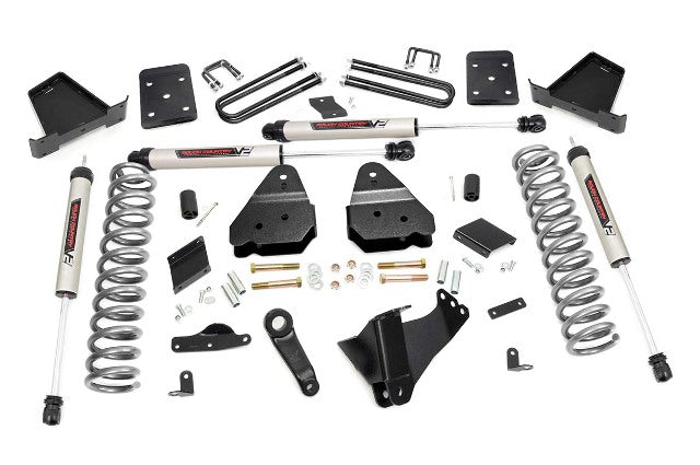 Rough Country 4.5in for Ford Suspension Lift Kit w/V2 Shocks 15-16 F-250 4wd 53470