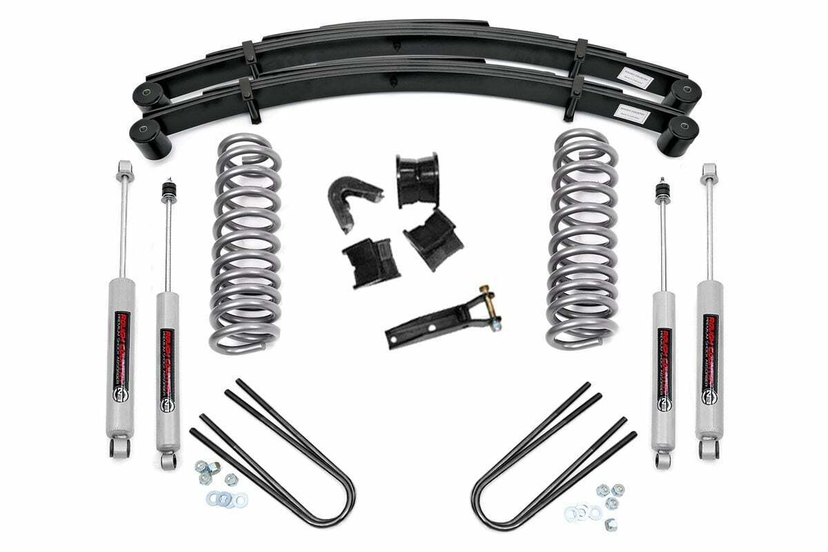 Rough Country 4in for Ford Suspension Lift System 78-79 Bronco 4WD -1