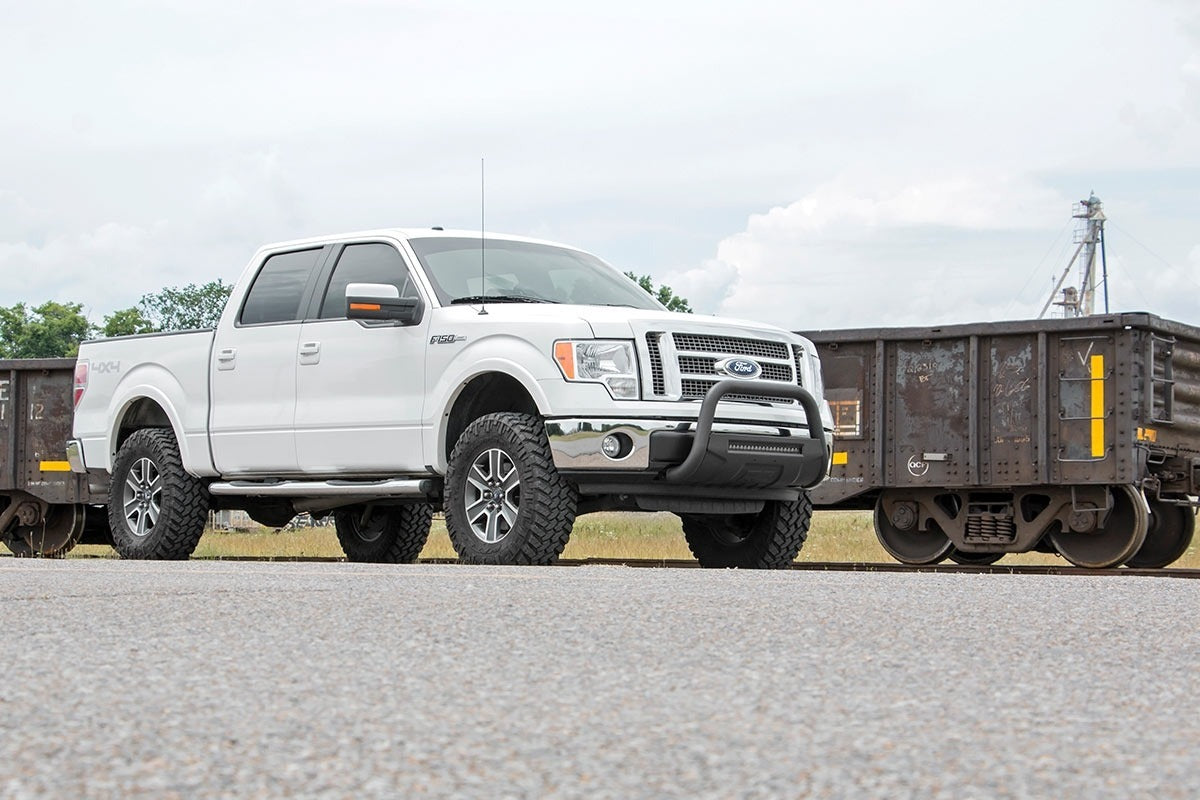 Rough Country 4d F150 3" Lift Kit w/Lifted Struts Upper Ctrl Arms 09-13 4wd -3