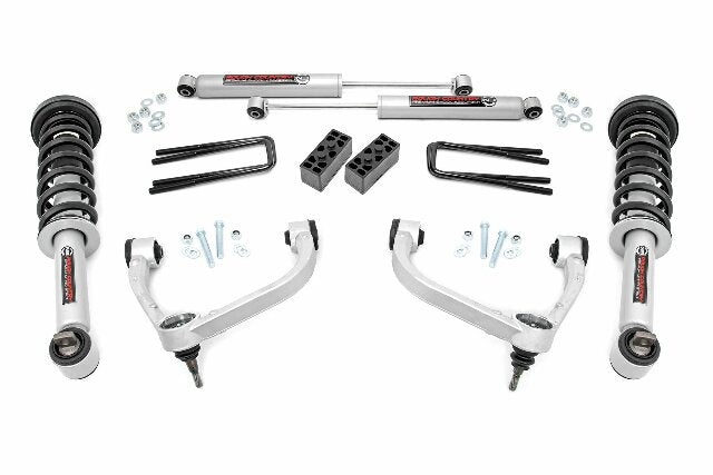 Rough Country 3" Bolt-On Lift Kit w/Lifted Struts Upper Arms for F150 14-19 54531