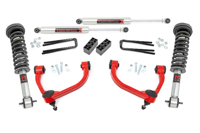 Rough Country 3" Lift Kit M1 Struts for Ford F-150 4wd 2014-2020 54540RED