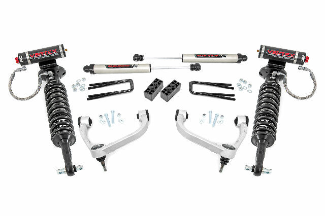 Rough Country 3in Fits Ford Bolt-On Arm Lift Kit w/ Vertex /V2 14-20 F-150 4wd 54557