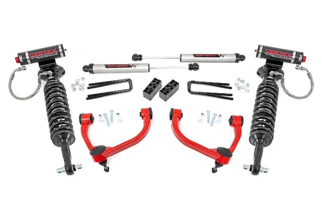 Rough Country 3" Lift Kit UCAs Vertex/V2 for Ford F-150 4wd 2014-2020 54557RED