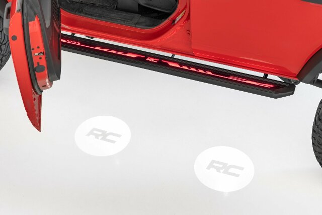 Rough Country Multi-Color LED Running Boards 4-Door for Ford Bronco 21-25 55008