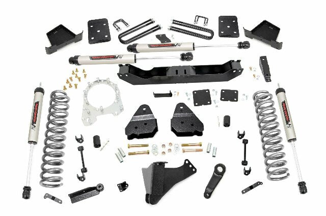 Rough Country 4.5in for Ford Lift Kit w/V2 Shocks 17-19 F-250/350 4wd Diesel 55070