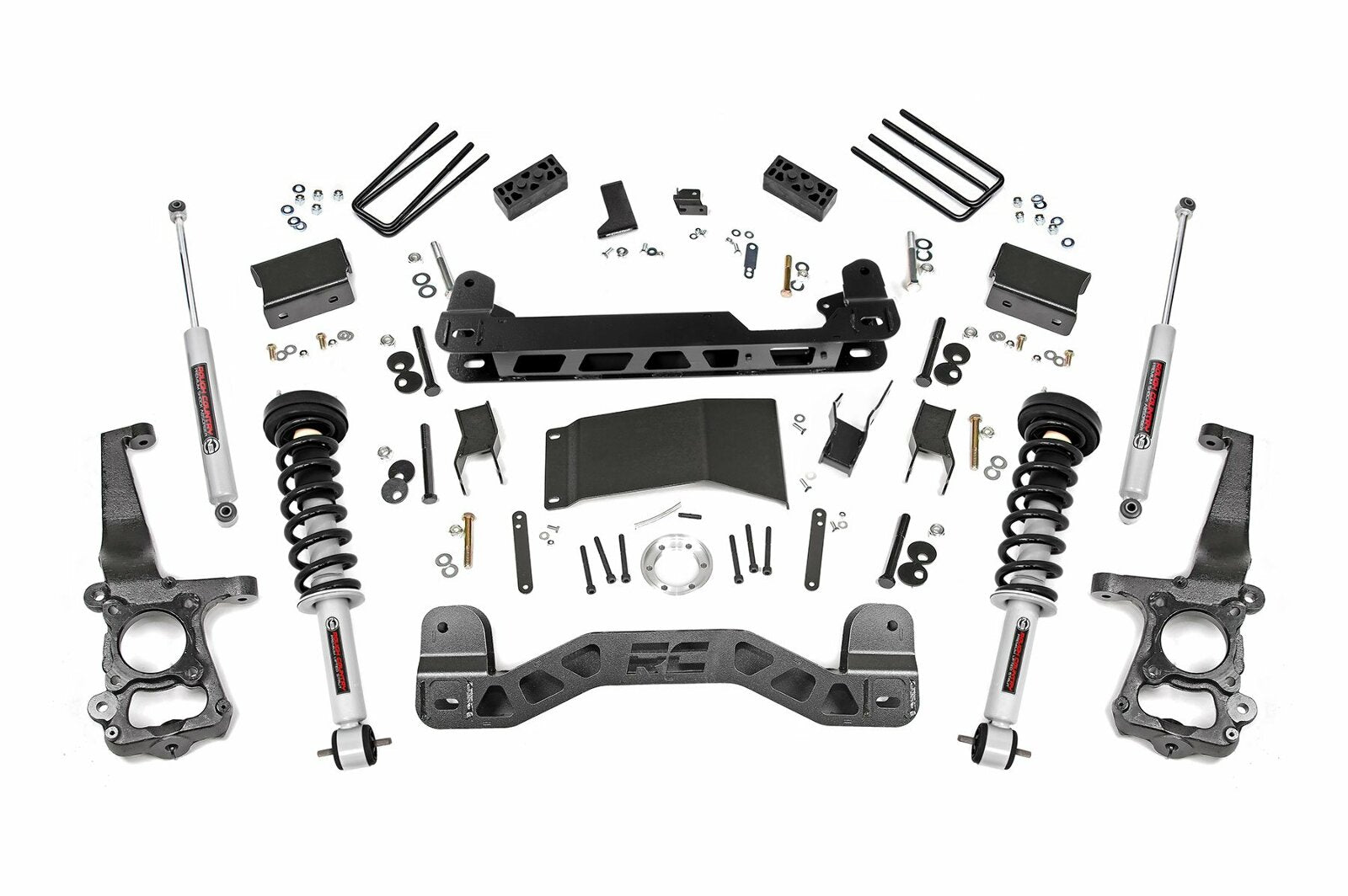 Rough Country 4in for Ford Suspension Lift Kit Lifted Struts 15-20 F-150 4WD -1