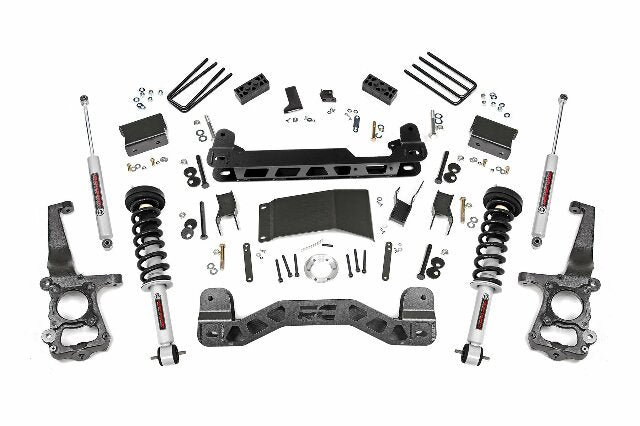 Rough Country 4in for Ford Suspension Lift Kit Lifted Struts 15-20 F-150 4wd 55531