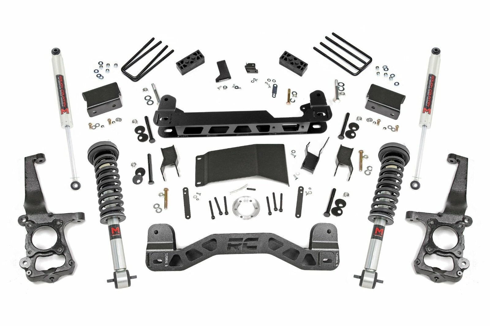 Rough Country 4 Inch Lift Kit M1 Struts/M1 for Ford F-150 4WD 2015-2020 -1