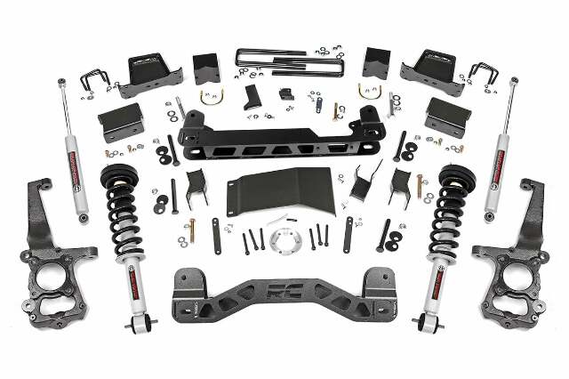 Rough Country 6in for Ford Suspension Lift Kit Lifted Struts 15-20 F-150 4wd 55731