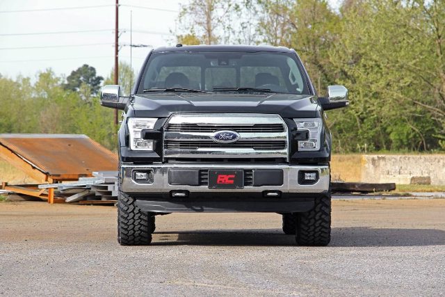 2in Ford Leveling Billet Strut Extensions 14-20 F-150 RED 569RED