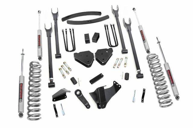 Rough Country 6in for Ford 4-Link Lift Kit 05-07 F-250/350 Gas-w/o Overloads 578.20