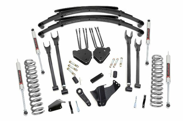 Rough Country 8" Lift Kit 4 Link RR Springs M1 For Ford Super Duty 05-07 59040