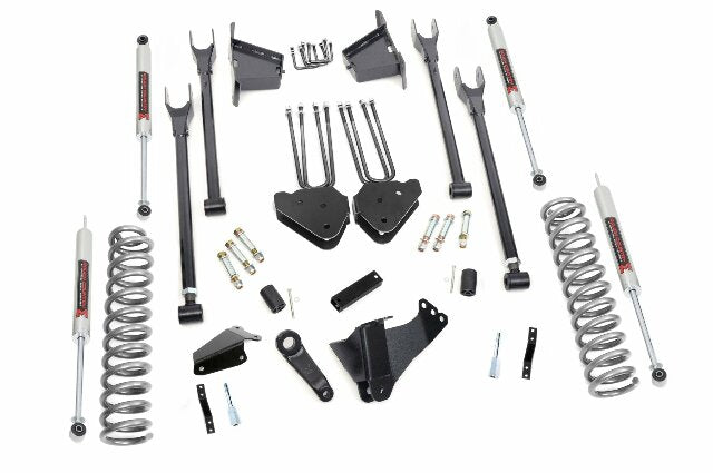 Rough Country 8" Lift Kit 4 Link RR Blocks M1 For Ford Super Duty 05-07 59140