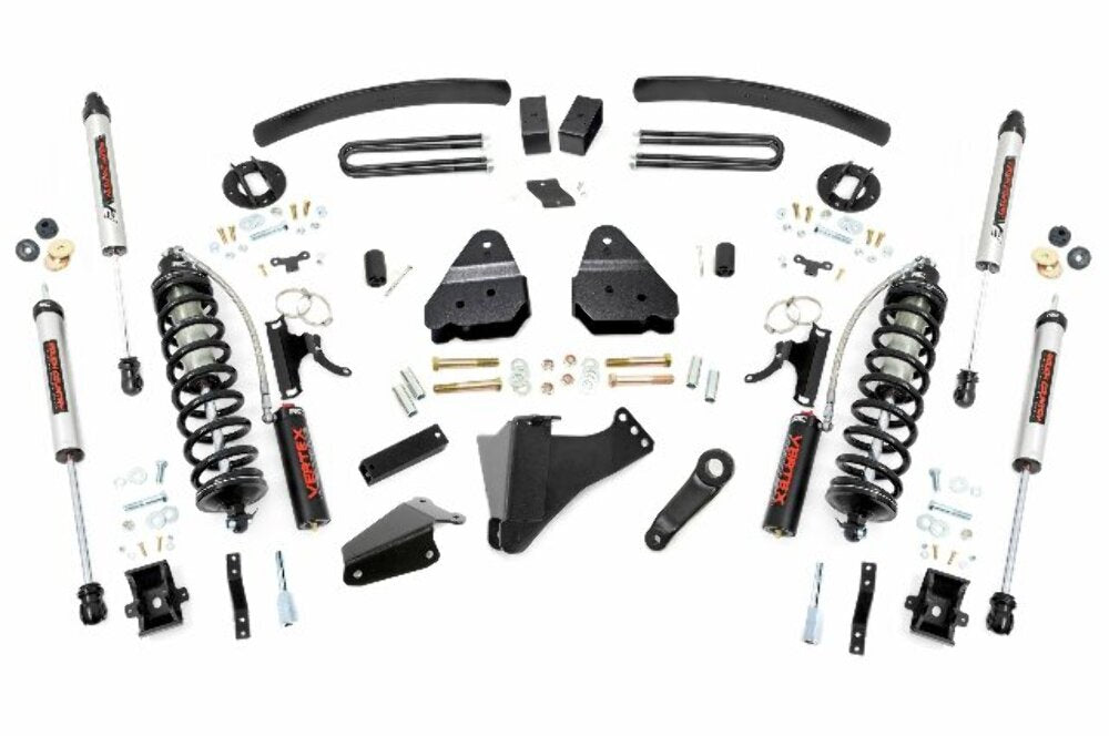 Rough Country 6" Lift Kit Gas Coilover w/V2 for Ford Super Duty 4wd 05-07