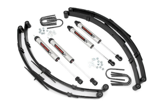 Rough Country 2.5in For Jeep Suspension Lift Kit w/V2 Shocks 87-95 Wrangler YJ 61570