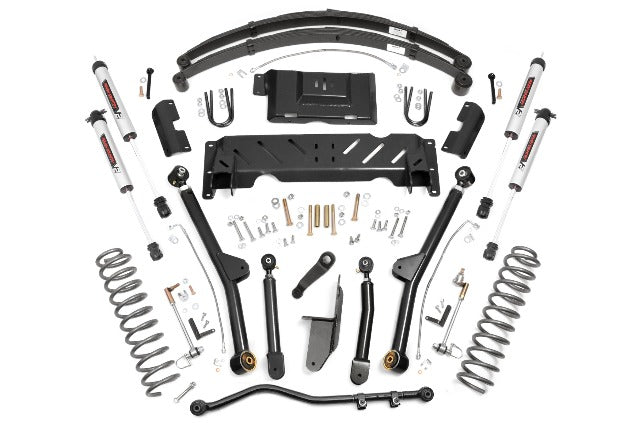 Rough Country 4.5" Long Arm Kit RR Leafs NP242 V2 for Jeep Cherokee XJ 4wd 84-01 61770