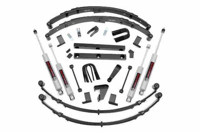 Rough Country 4in Suspension Lift Kit Manual Steering for Jeep 620MN2