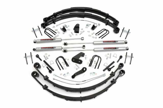 Rough Country 6" Susp Lift Kit 4 For 87-96 Jeep Wrangler YJ Manual Steering 622M.20