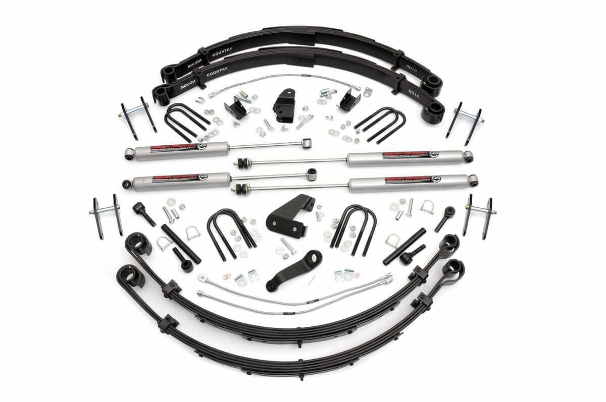 Rough Country 6" Suspension Lift Kit w/N3 Shocks for Wrangler YJ 87-96 -1