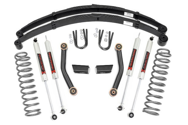 Rough Country 3" Lift Kit Series II RR Springs M1 For Jeep Cherokee XJ 63041