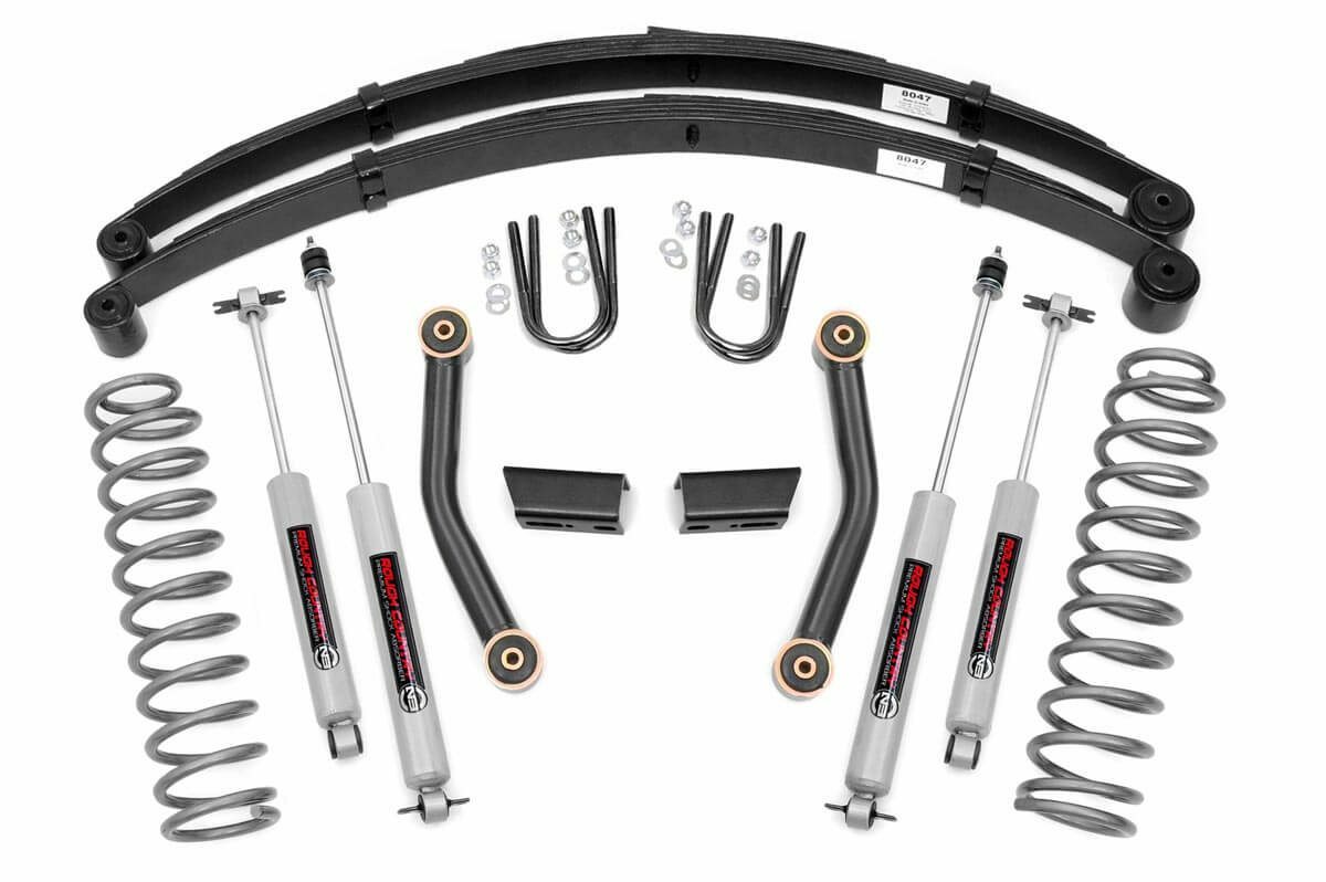 Rough Country 3 In Series II Suspension Lift for Cherokee XJ 84-01 -1