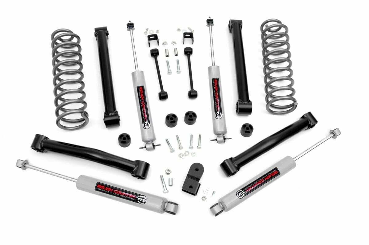 Rough Country 3.5" Susp Lift Kit For Jeep Grand Cherokee ZJ 93-98 4.0 Engine