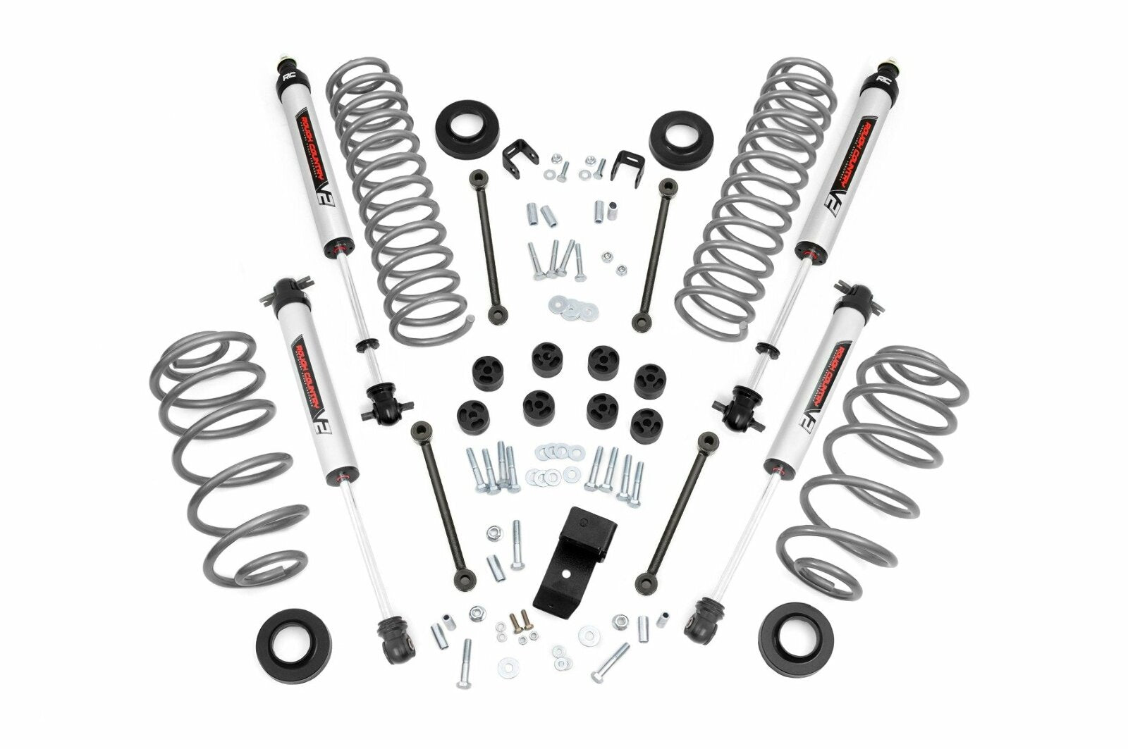 Rough Country 3.25in For Jeep Suspension Lift Kit w/V2 Shocks (6cyl) -1