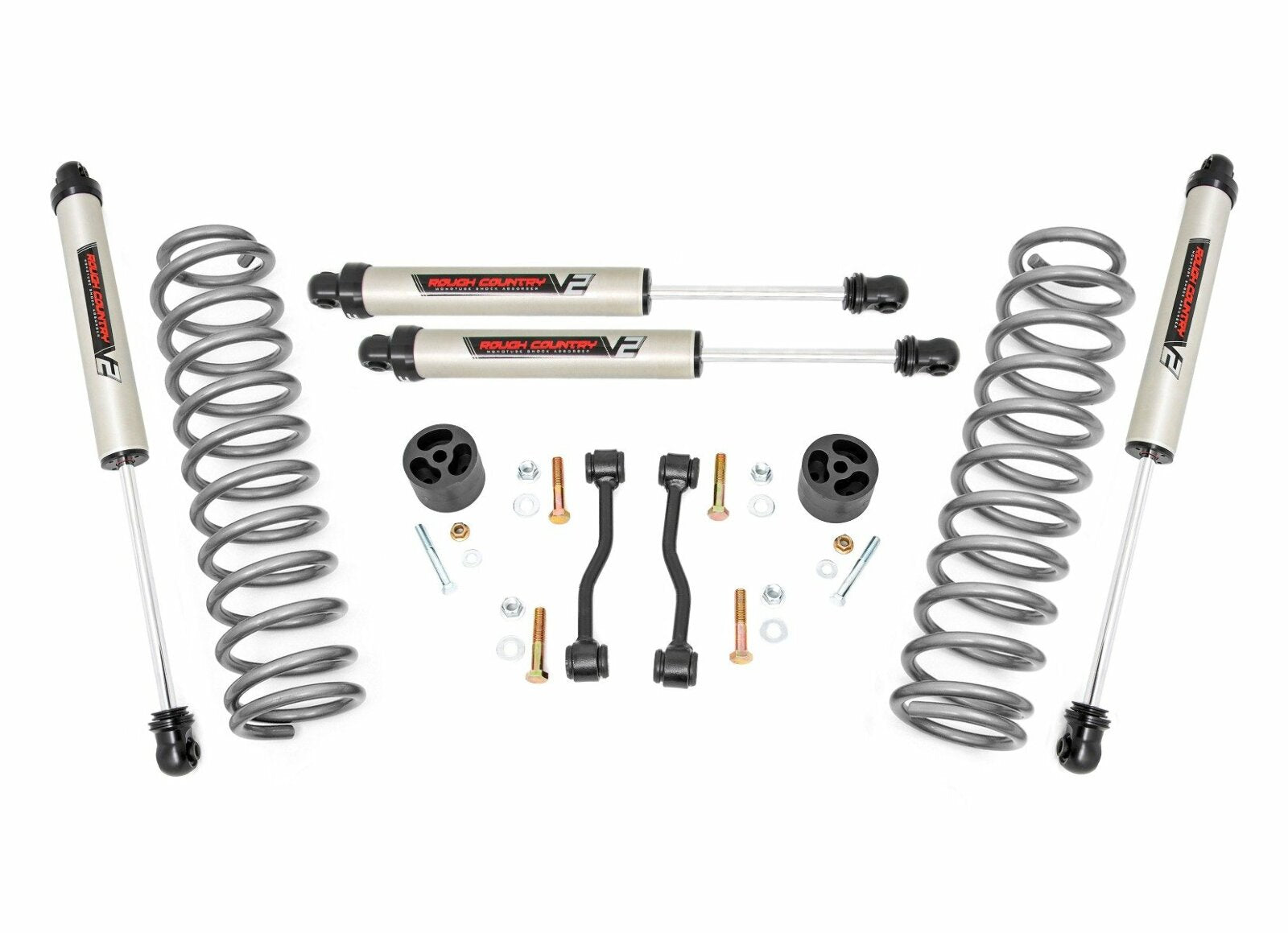 Rough Country 2.5" For Jeep JT Gladiator Suspension Lift Kit V2 Shocks Springs -1