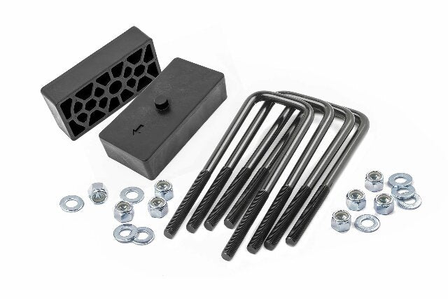 Rough Country 1.5 Inch Block And U-Bolt Kit Chevy/GMC 2500HD/3500HD 11-19 6551