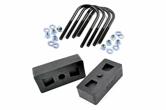 Rough Country 1 Inch Block & U-Bolt Kit for Ford F-150 2WD/4wd 1997-2003 6581