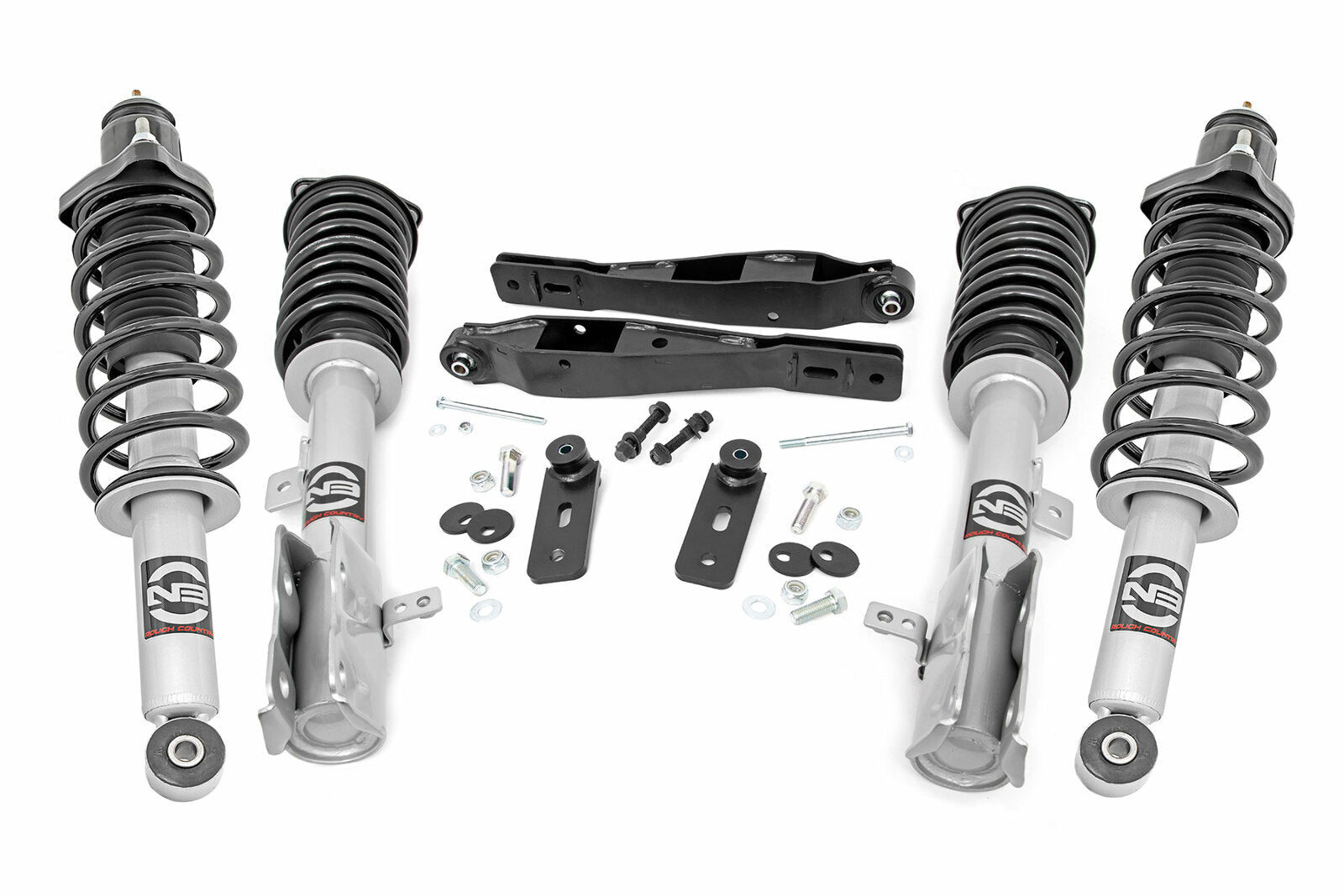 Rough Country 2" Lift Kit w/N3 Struts for Jeep Compass 07-16 Patriot 10-17 -1