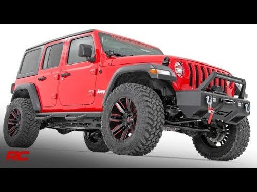 Rough Country 3.5in Lift Kit Ctrl Arm Drop & V2 Shocks 18-20 for Wrangler JL 66870