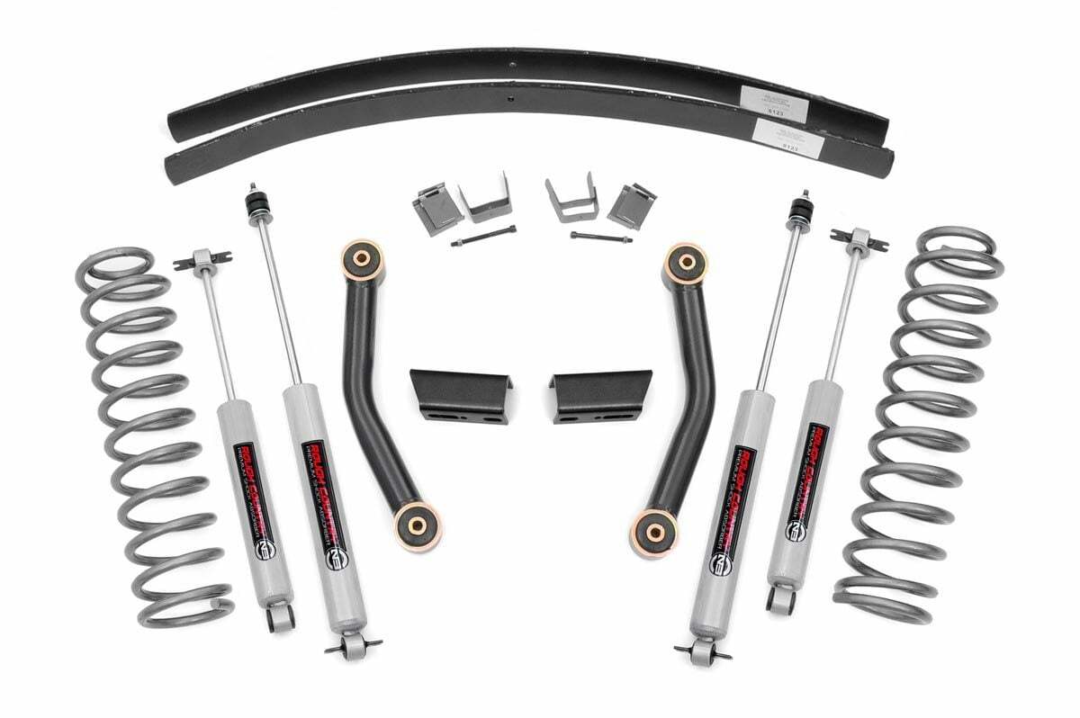 Rough Country 3" Series II Lift Kit For Jeep Cherokee XJ 84-01 wN3 Shocks -1