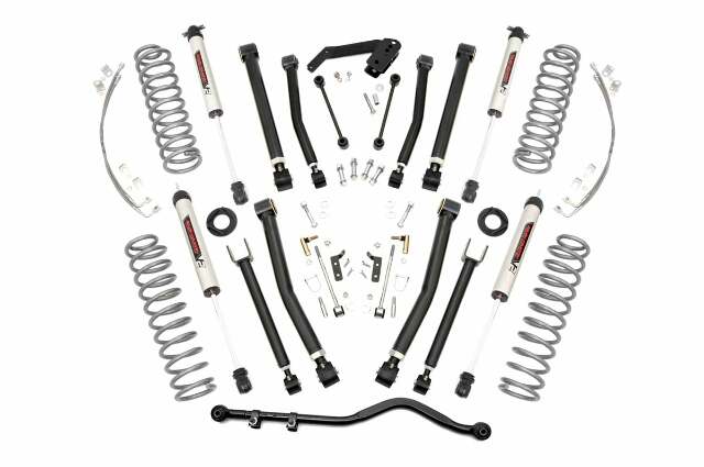 Rough Country 4in For Jeep X-series Lift Kit w/V2 Shocks 07-18 Wrangler JK 67370