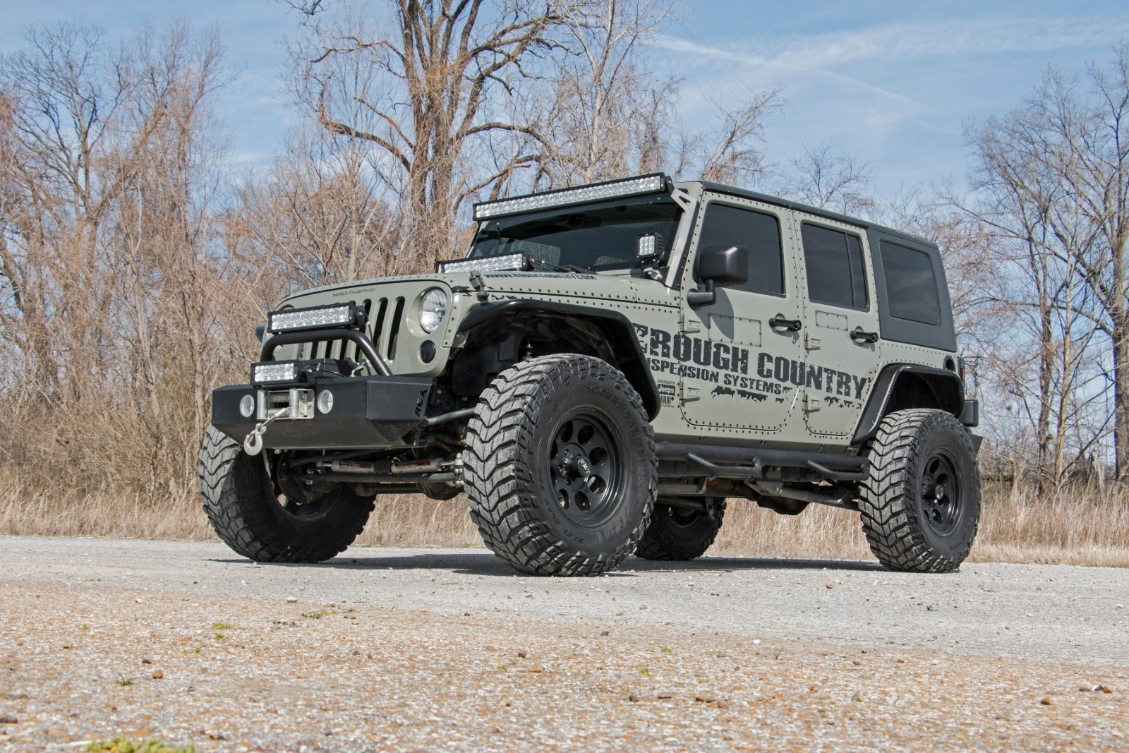 Rough Country 4in X-series Suspension Lift Kit 07-18 for Wrangler JK Unlimited -4