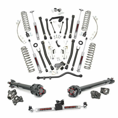 Rough Country 6" COMPLETE Suspension Lift Kit for Wrangler JKU 12-18 4-Door -1