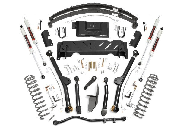 Rough Country 4.5" Long Arm Kit RR Leafs M1 for Jeep Cherokee XJ 4wd 84-01 68640